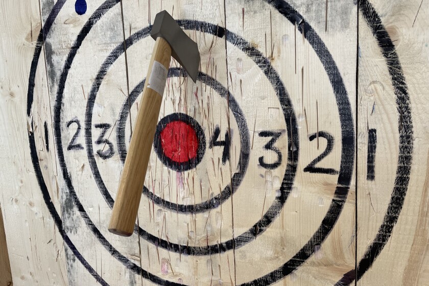 Front Row Seat: Ax throwing gives Blacklist Brewing an edge