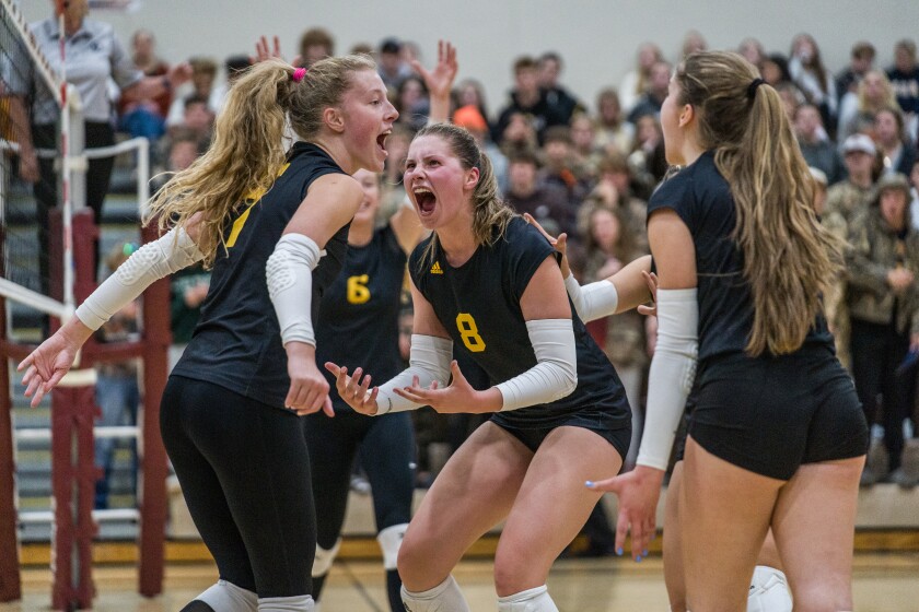Stewartville, Byron Section 1AAA girls semifinal volleyball