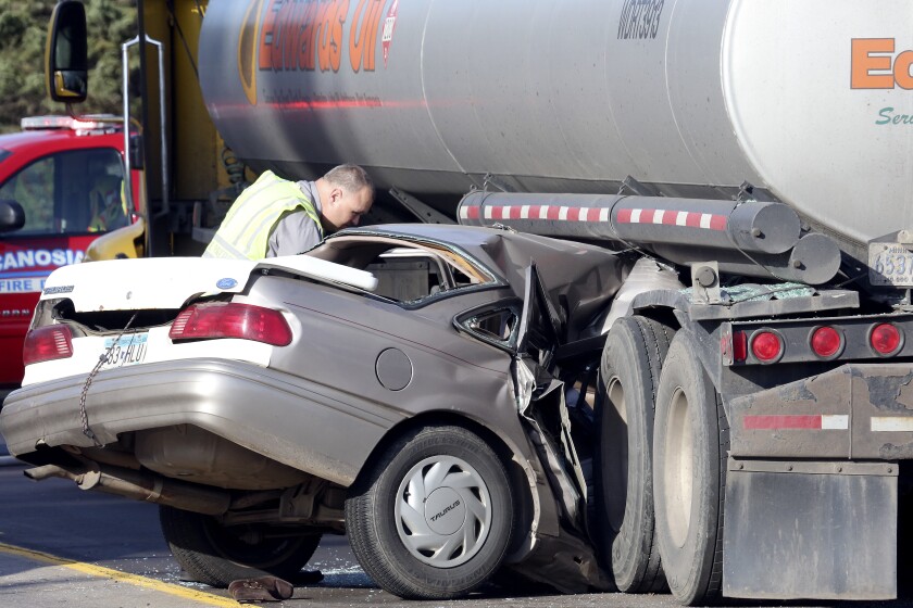 Crash scene.
