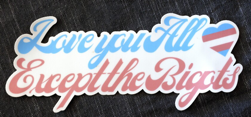 Bumper sticker.
