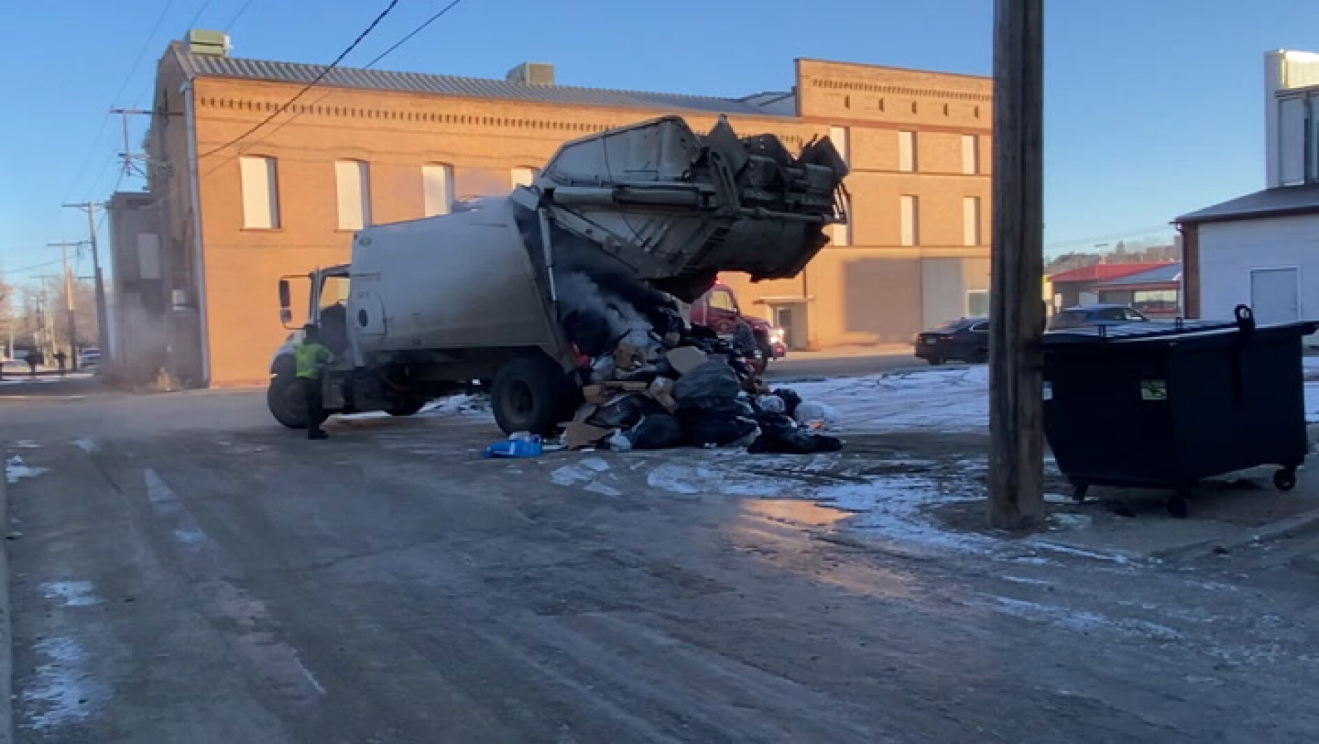 Jamestown Fire Department extinguishes smoldering garbage Thursday - Vimarsana News