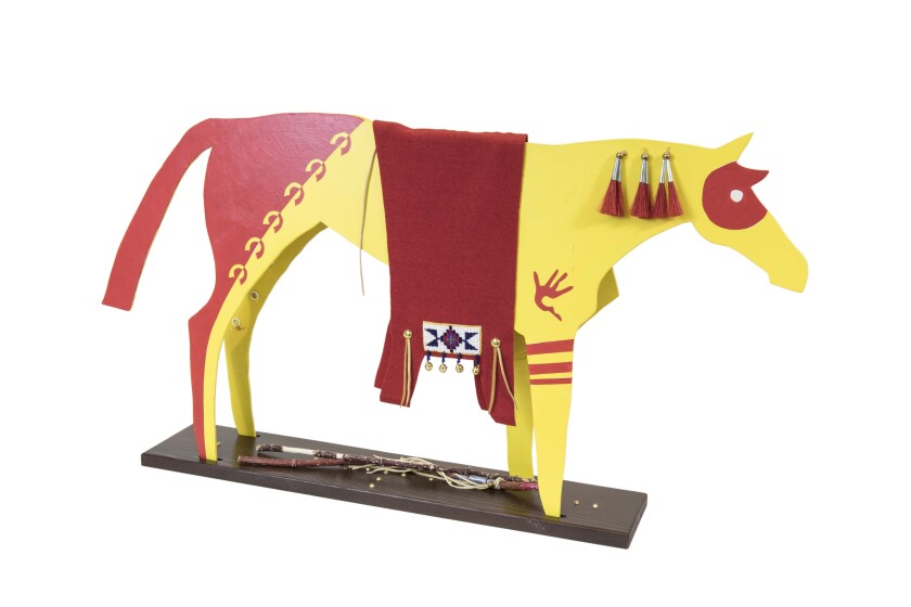 Donald F. Montileaux's "Spirits 4" is part of the "Horse Nation" exhibit at the Plains Art Museum. Special to The Forum