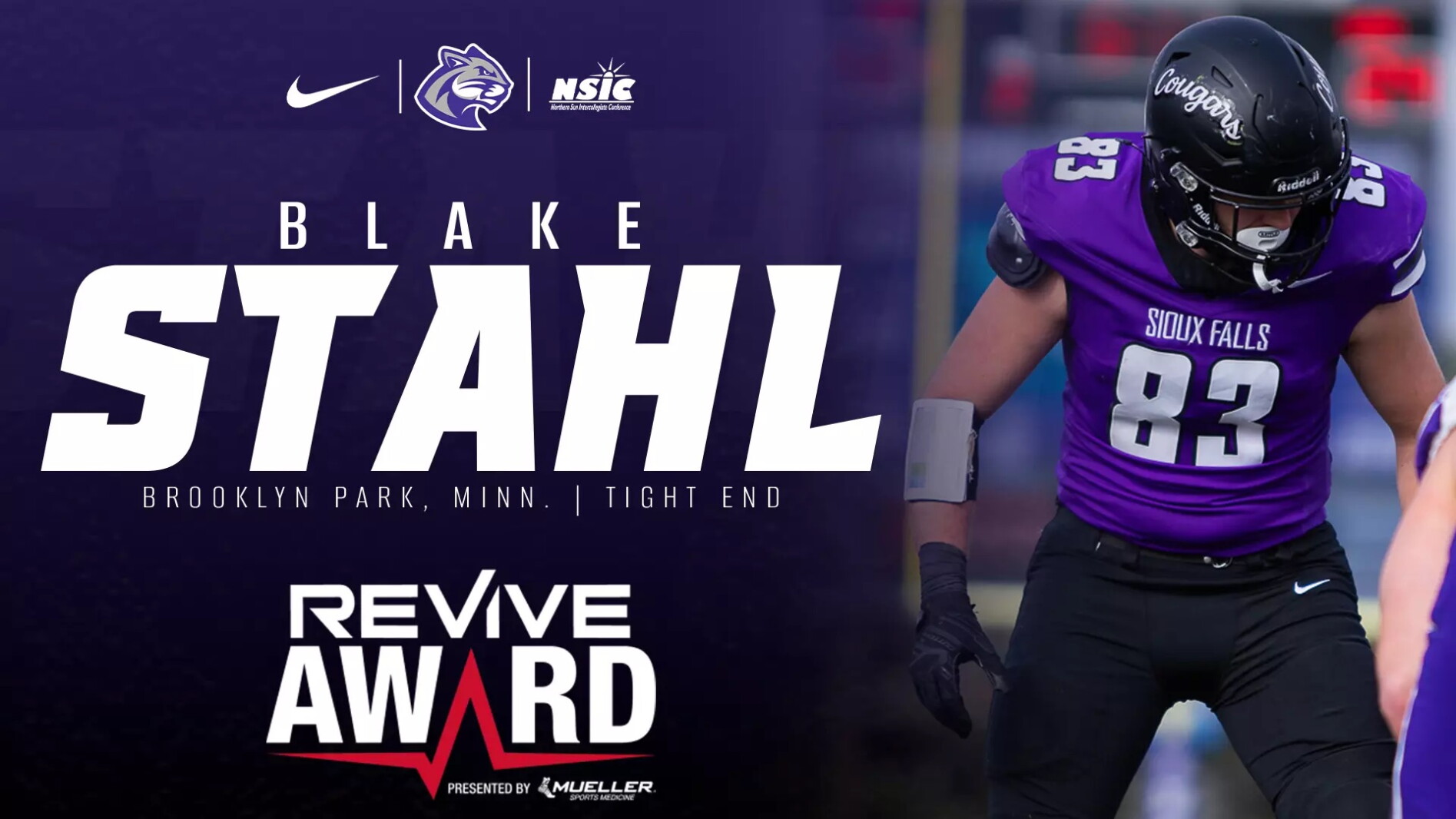USF football's Blake Stahl named finalist for inaugural national Revive Award