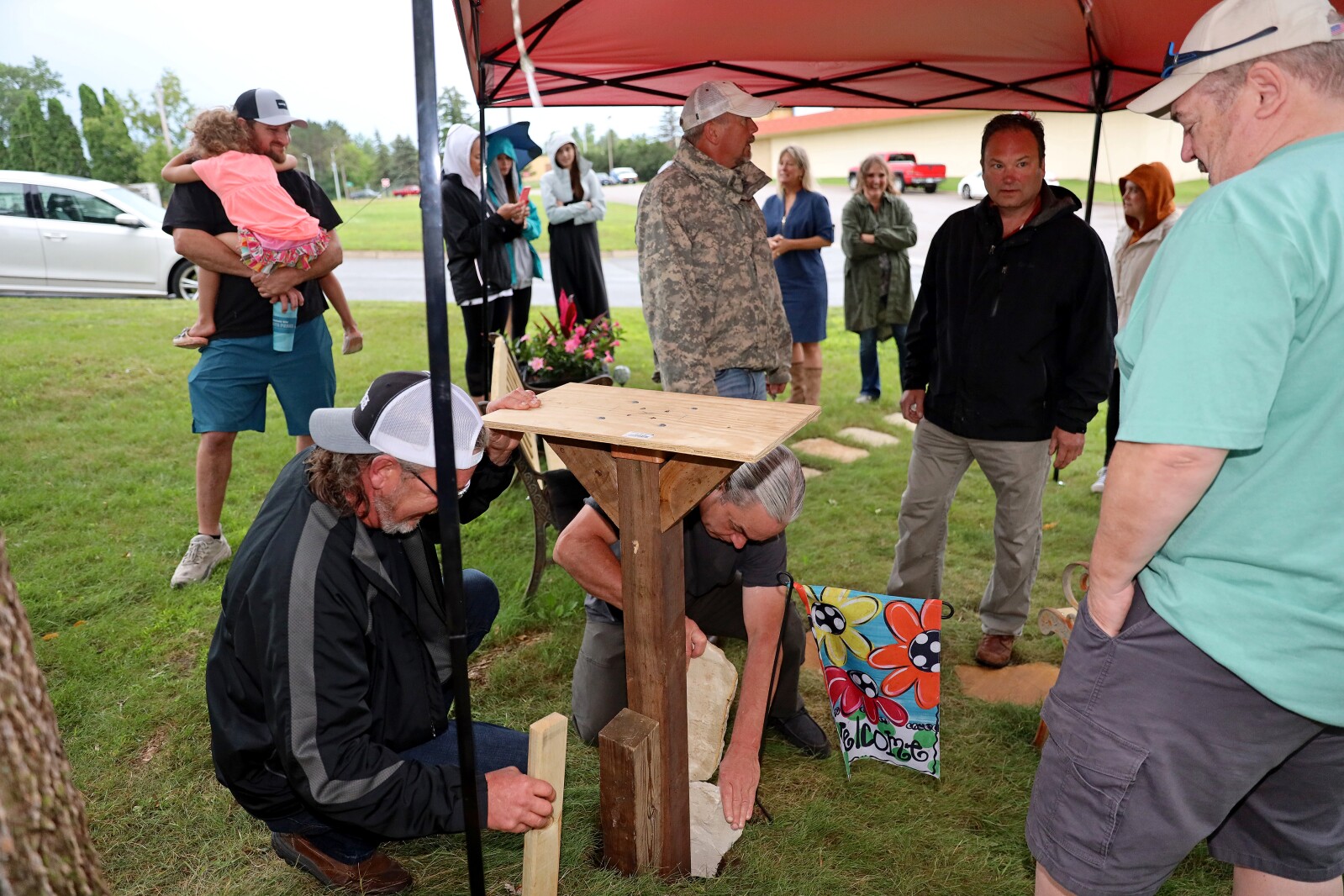 Saturday, July 23, 2022, during the installation of the first Ty-brary in Brainerd.