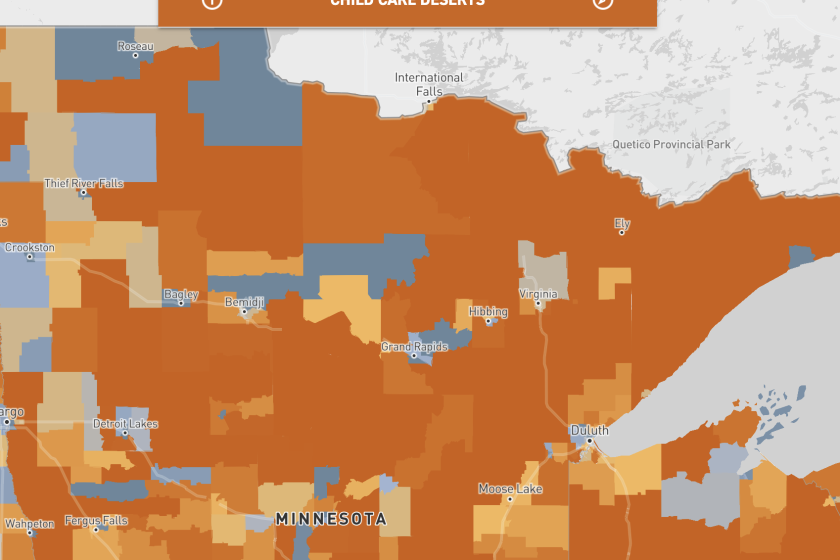 Mn Rut Map University of Minnesota child care research finds urban-rural divide ...