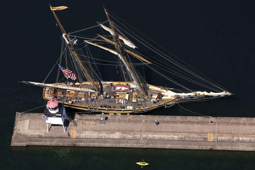 Tall ships.