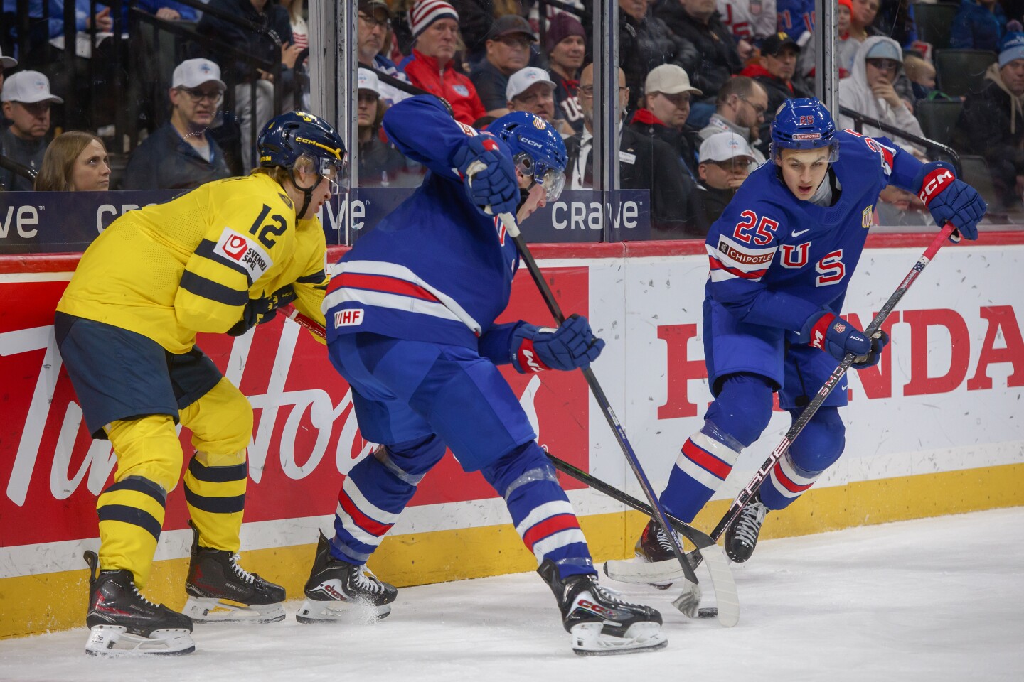 USA vs. Sweden World Junior Hockey