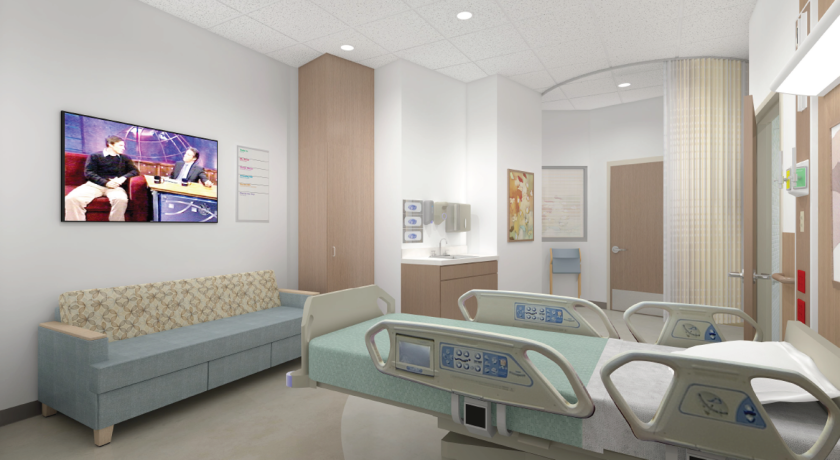 Trinity Health patient room