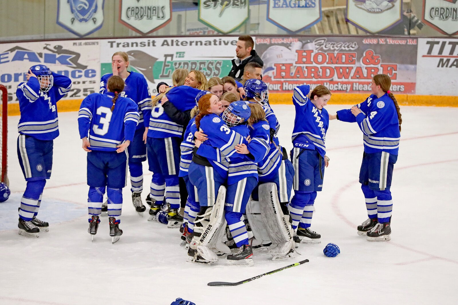 Brainerd/Little Falls girls hockey take on the Moorhead Spuds Thursday, Feb. 17, 2022, during the Section 8-2A Section Final in Fergus Falls.