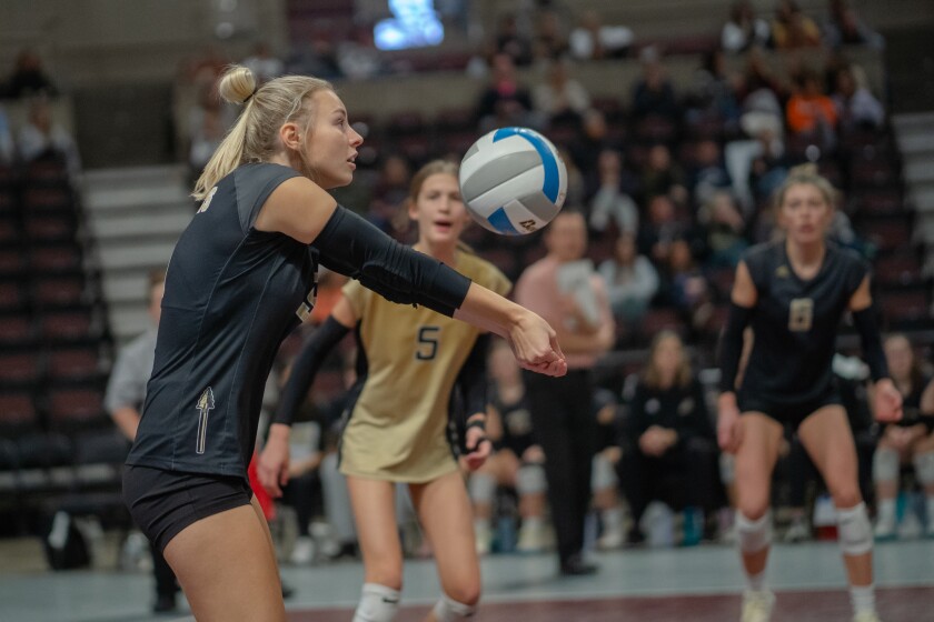 Cannon Falls vs. Caledonia Volleyball Section 1AA Section Champi