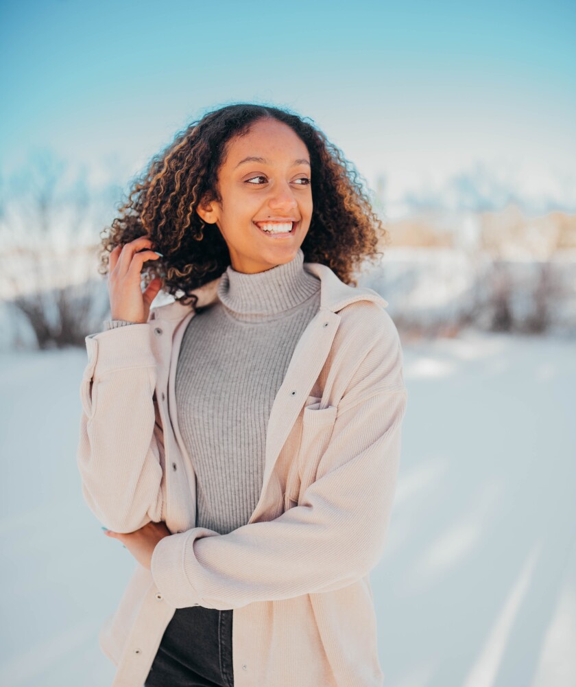 Adiyam Gebremedhin poses for a portrait.