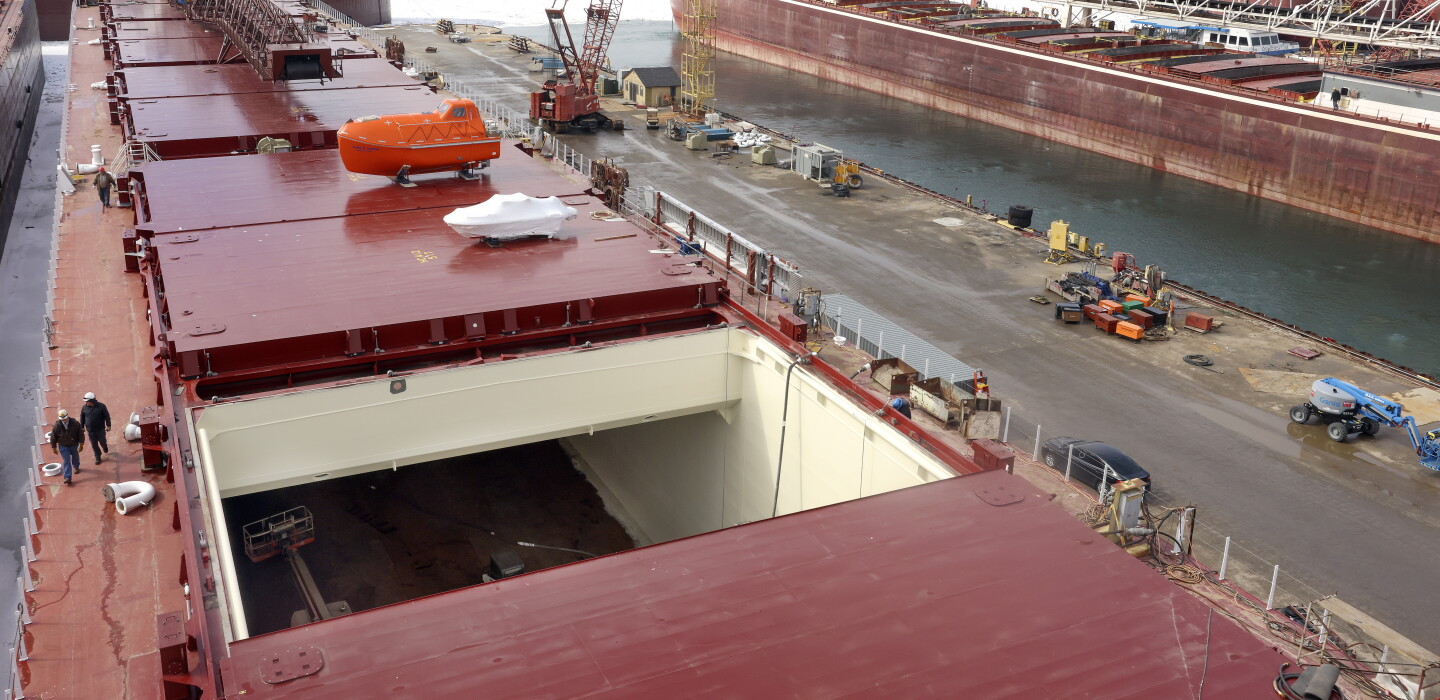 Box-shaped cargo hold among new ship's unique traits - Duluth News ...