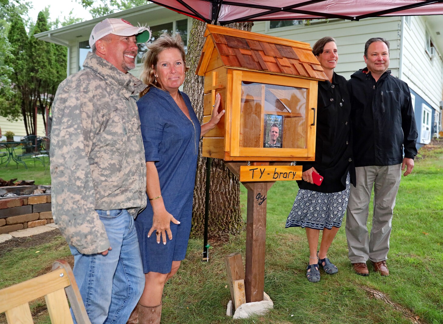 Saturday, July 23, 2022, during the installation of the first Ty-brary in Brainerd.