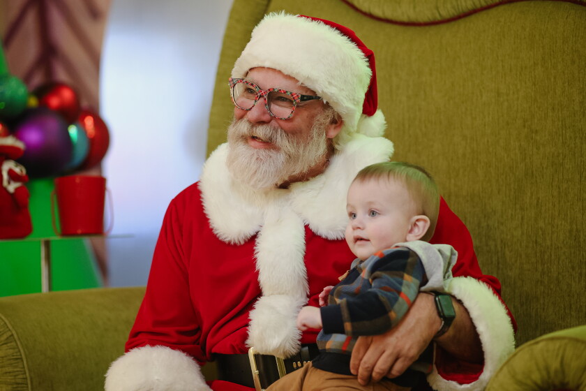 Santa Rindya Santa's suit, hat and beard a natural fit for longtime helper at West ...