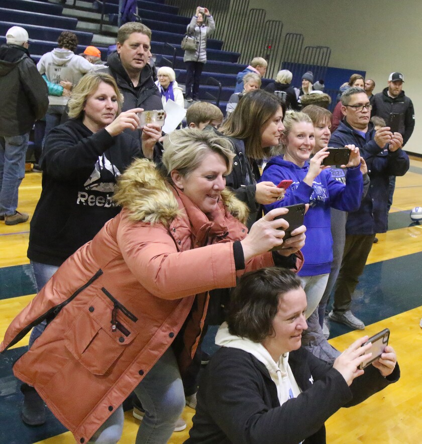 football pep rally proud parents 111415.jpg