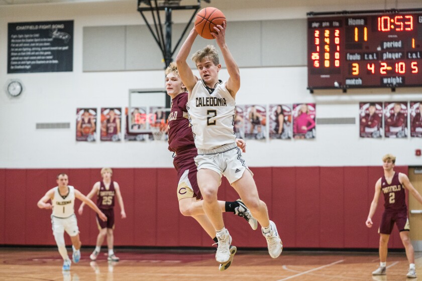 Chatfield, Caledonia boys basketball