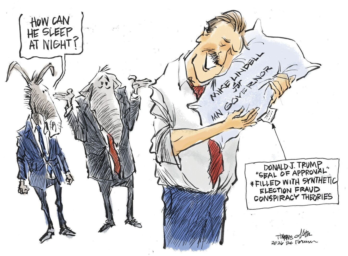 Trygve Olson cartoon: GOP Insomnia
