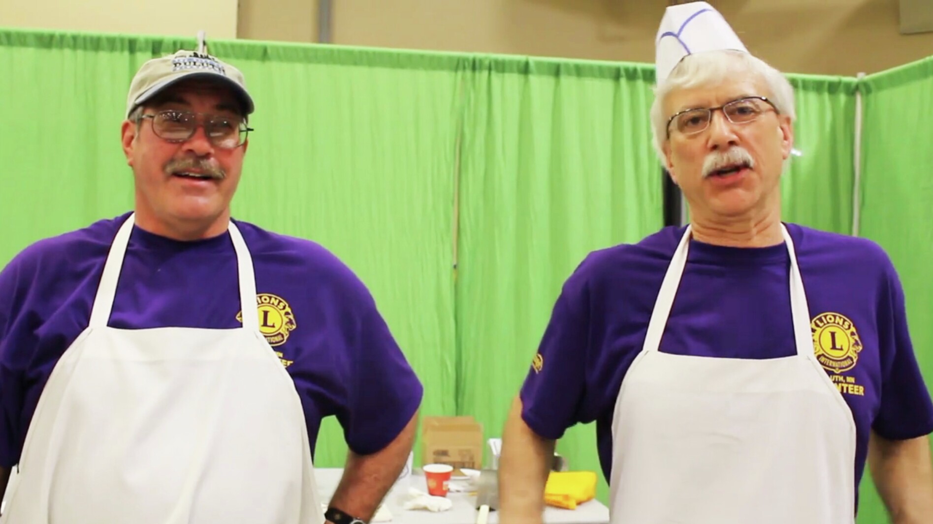 VIDEO 30 seconds with Duluth Lions Club Pancake Day flapjack flippers