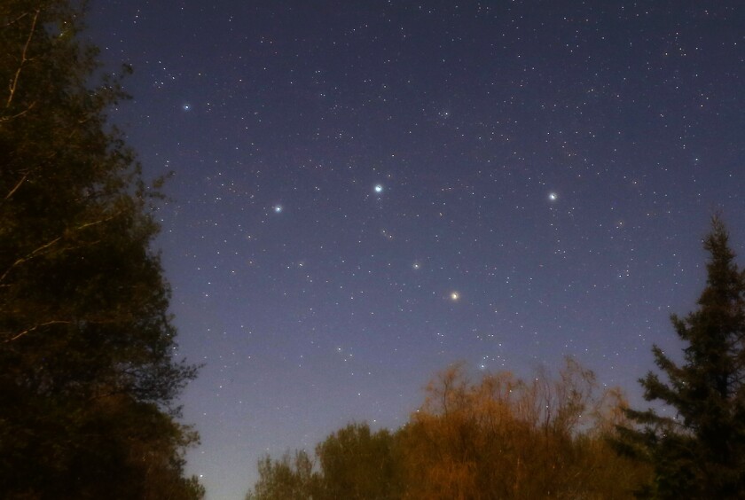 Cassiopeia by moonlight