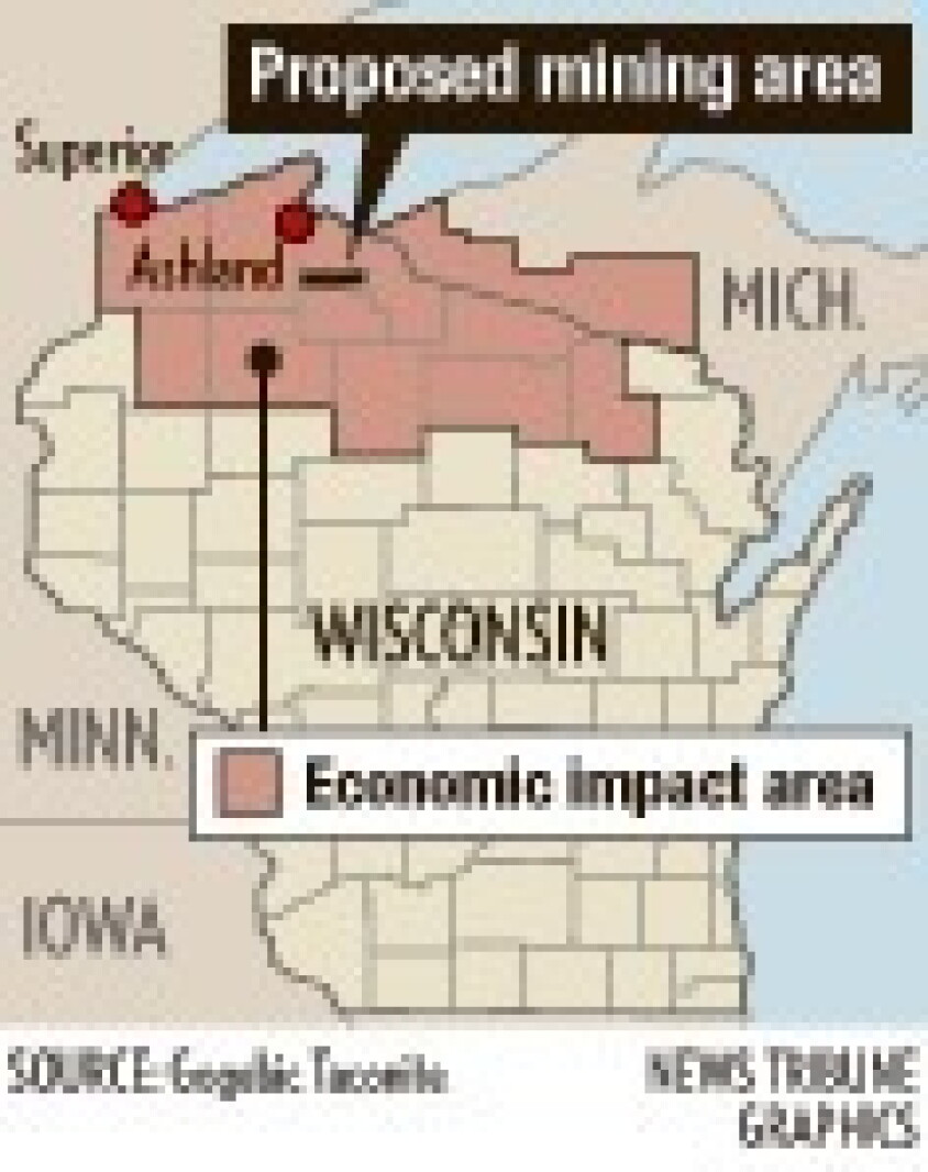 Wisconsin Mining Map Northern Wisconsin's mining proposal at a glance - Duluth News Tribune ...