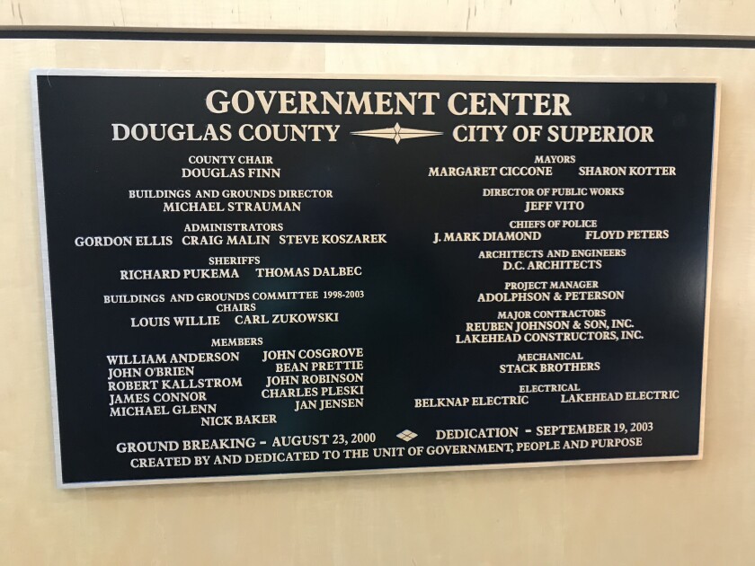 Government Center plaque