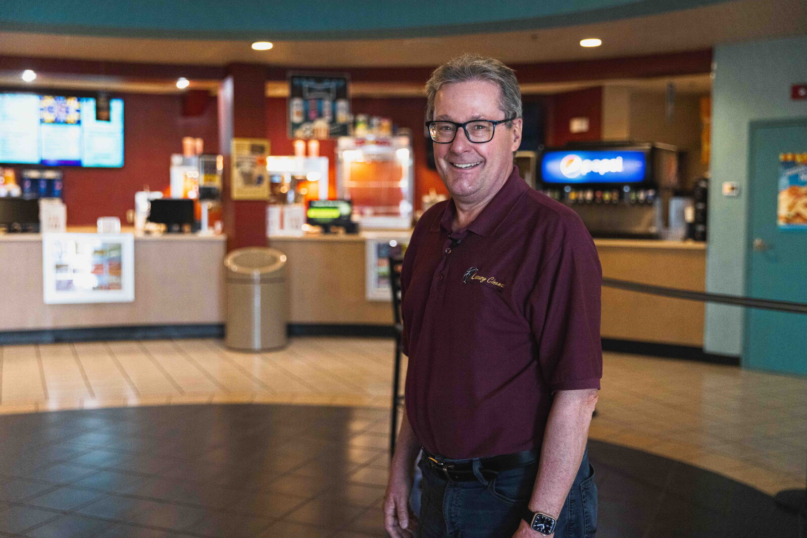 Logan Ricky Marriot Something special about the movies for longtime owner Logan, who waves ...