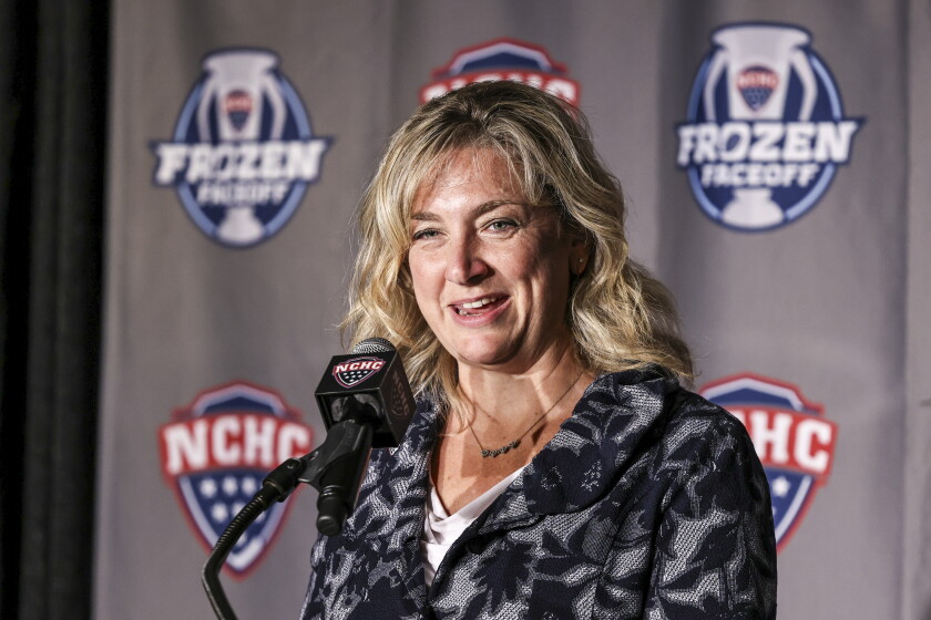 coaches and players in press conference