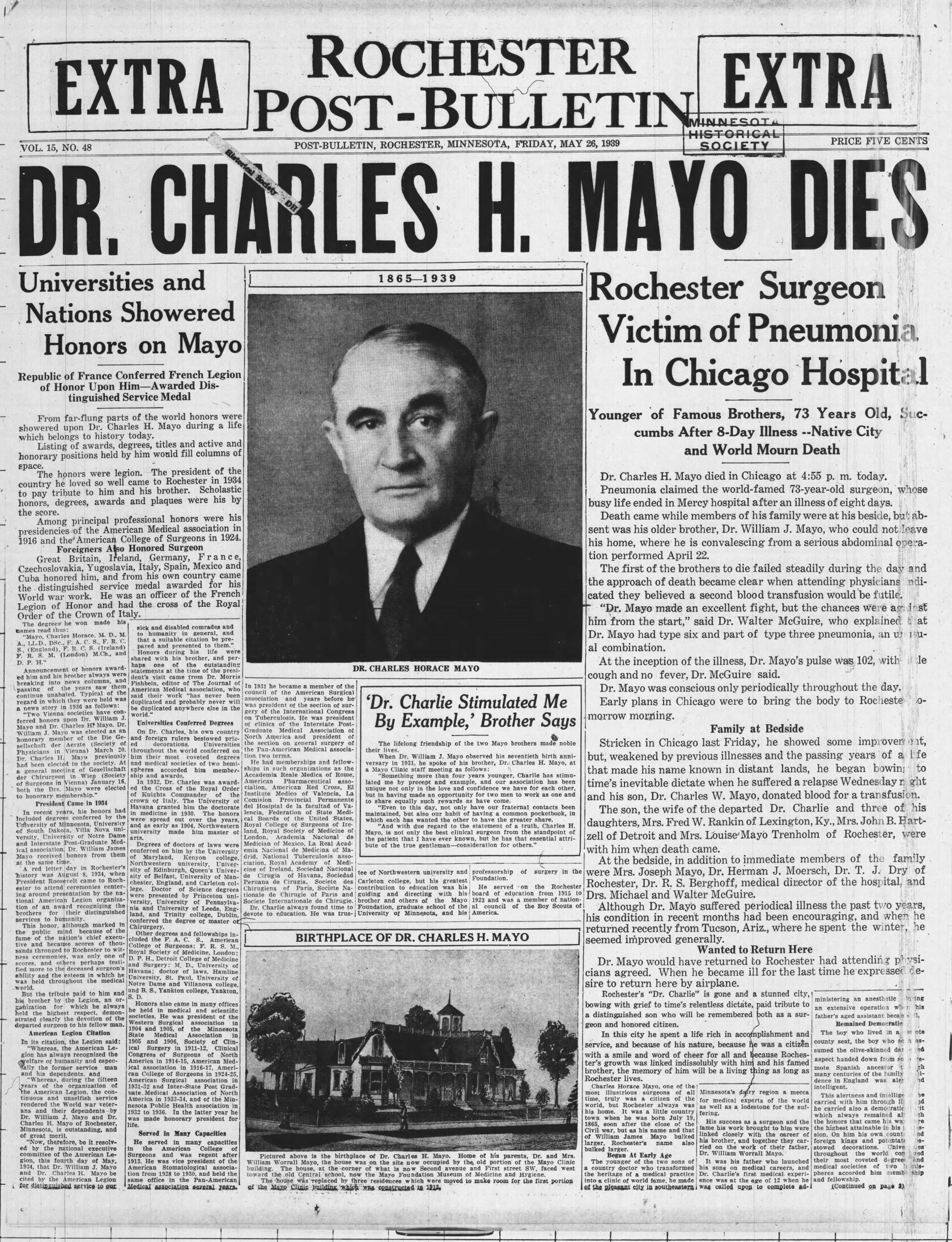 George R Mayo Rochester Nh 100 years, 100 stories - Post Bulletin | Rochester Minnesota news ...