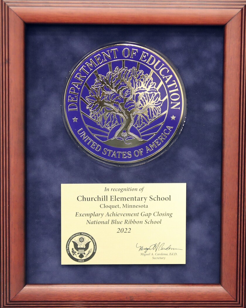 Award plaque.