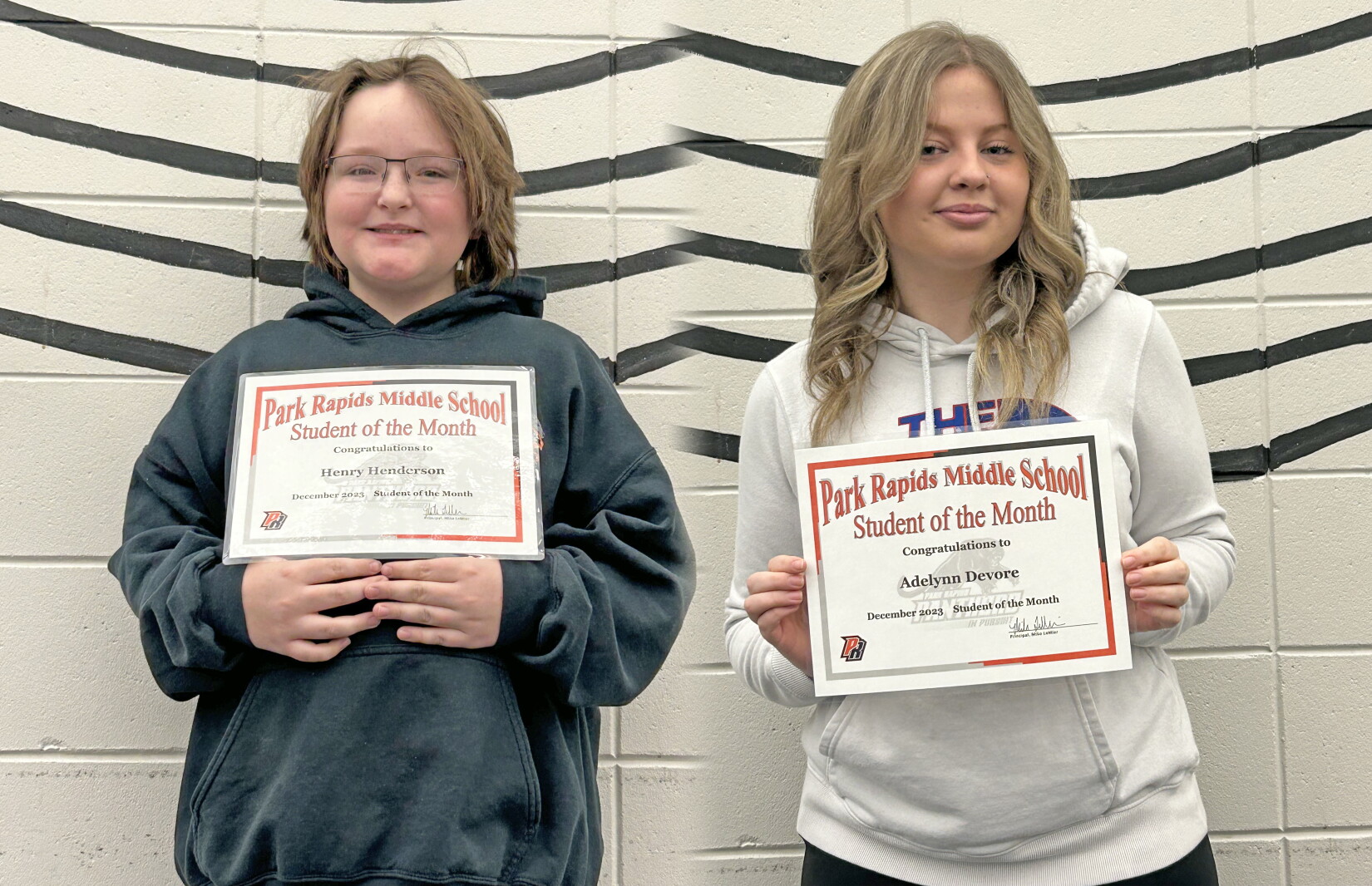 Henderson & Devore are Century Middle School students of the month ...