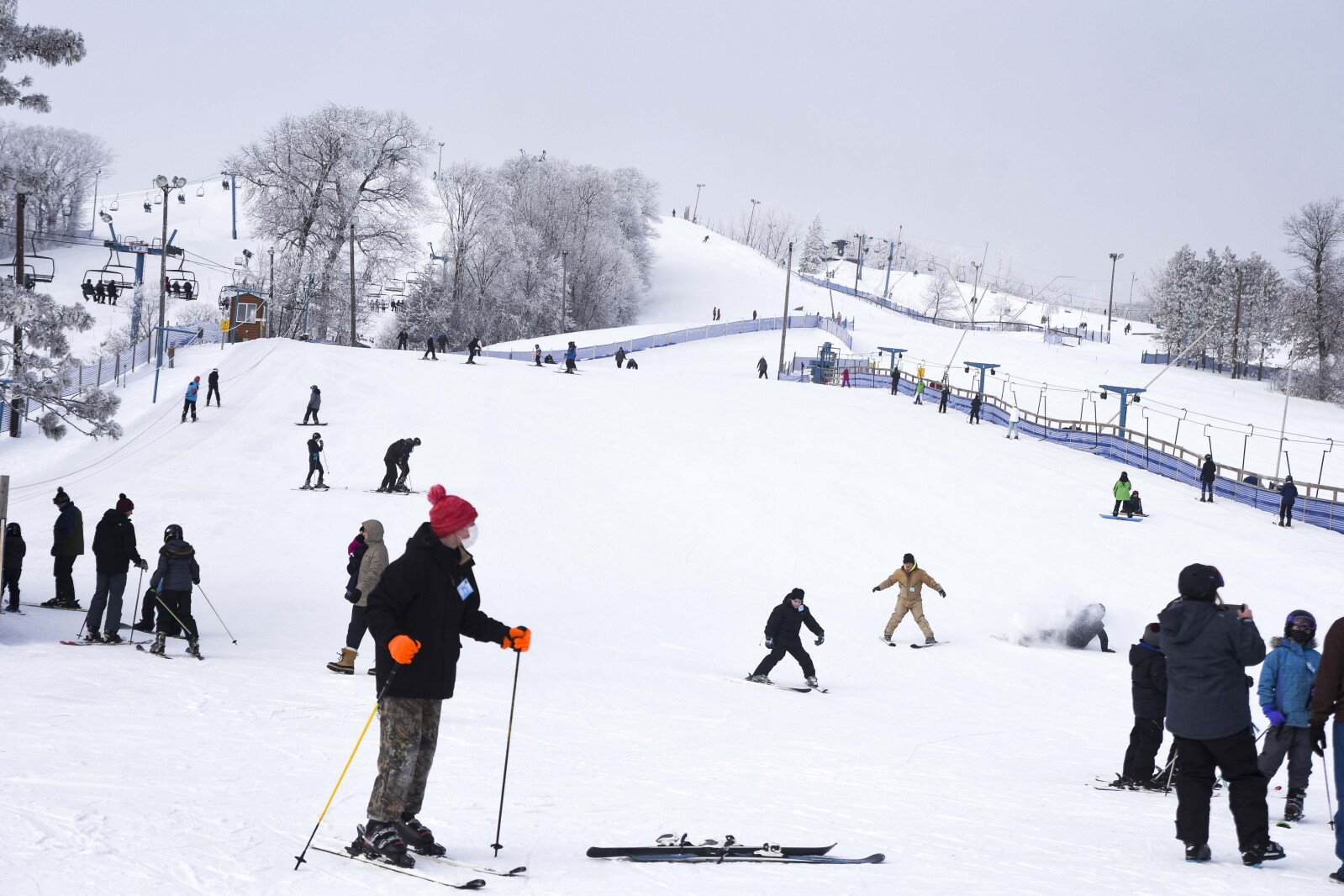 Pandemic brings new skiers to the slopes at Powder Ridge ski resort ...