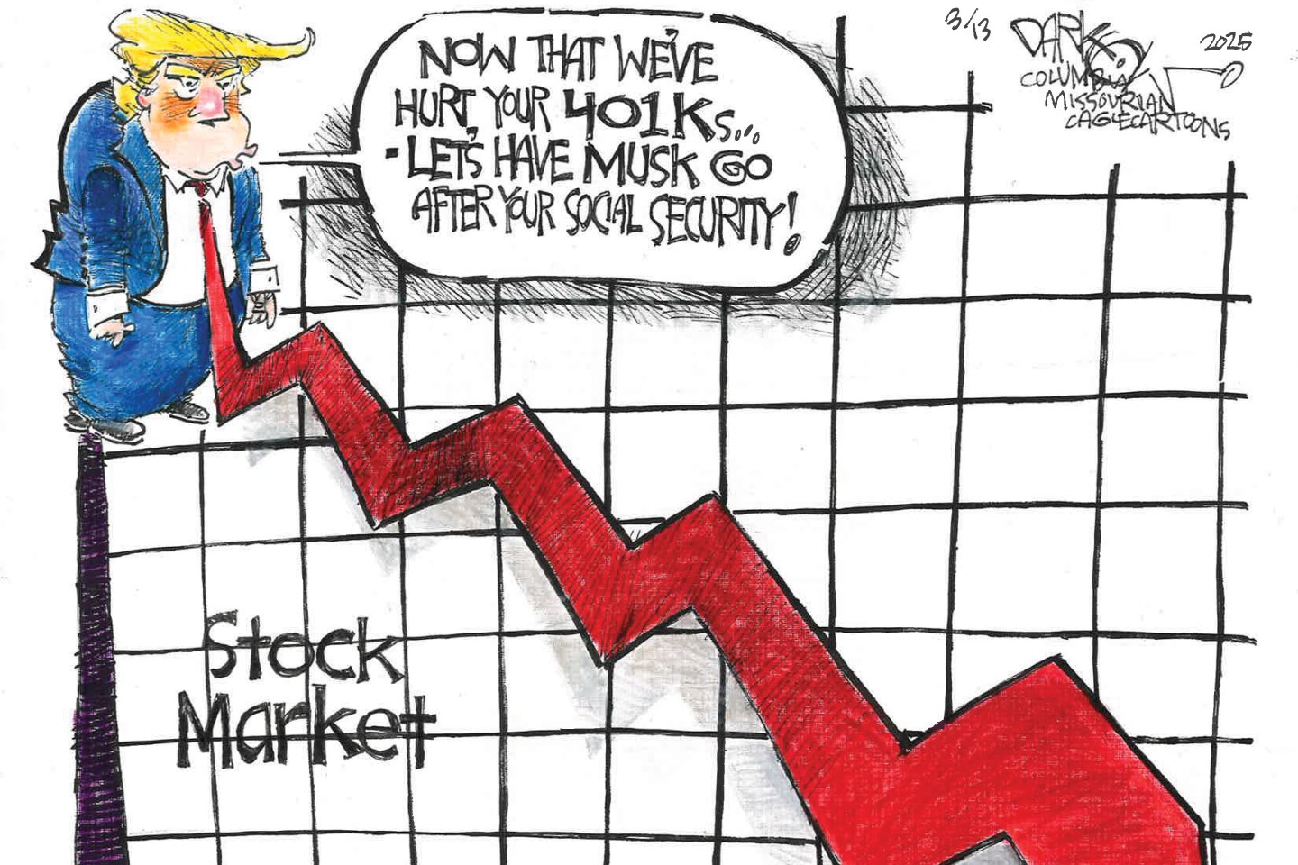 Editorial cartoon for March 14, 2025 - West Central Tribune | News, weather, sports from Willmar Minnesota