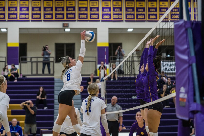 Kasson-Mantorville, Lourdes girls volleyball