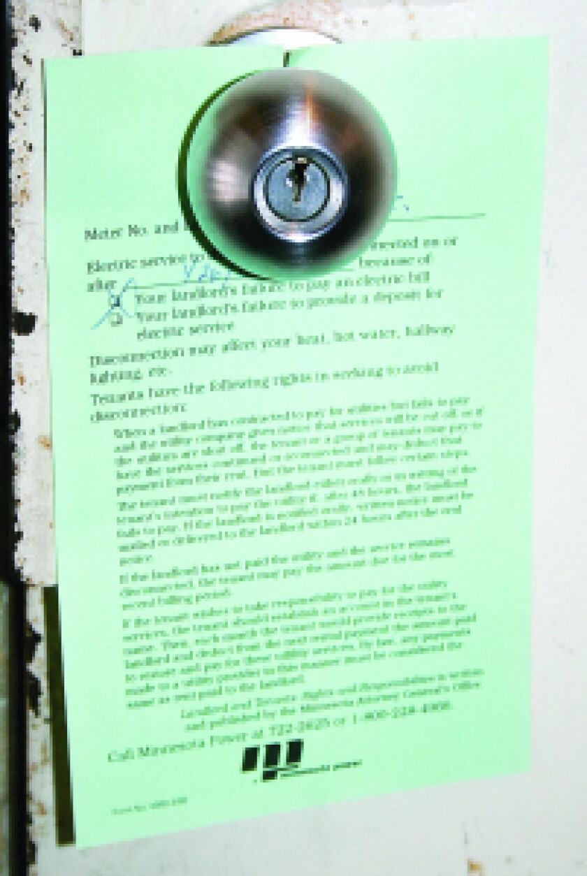 Letter to apartment tenants