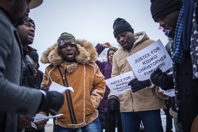 Protesters Rally in Austin for Kokou Christopher Fiafonou
