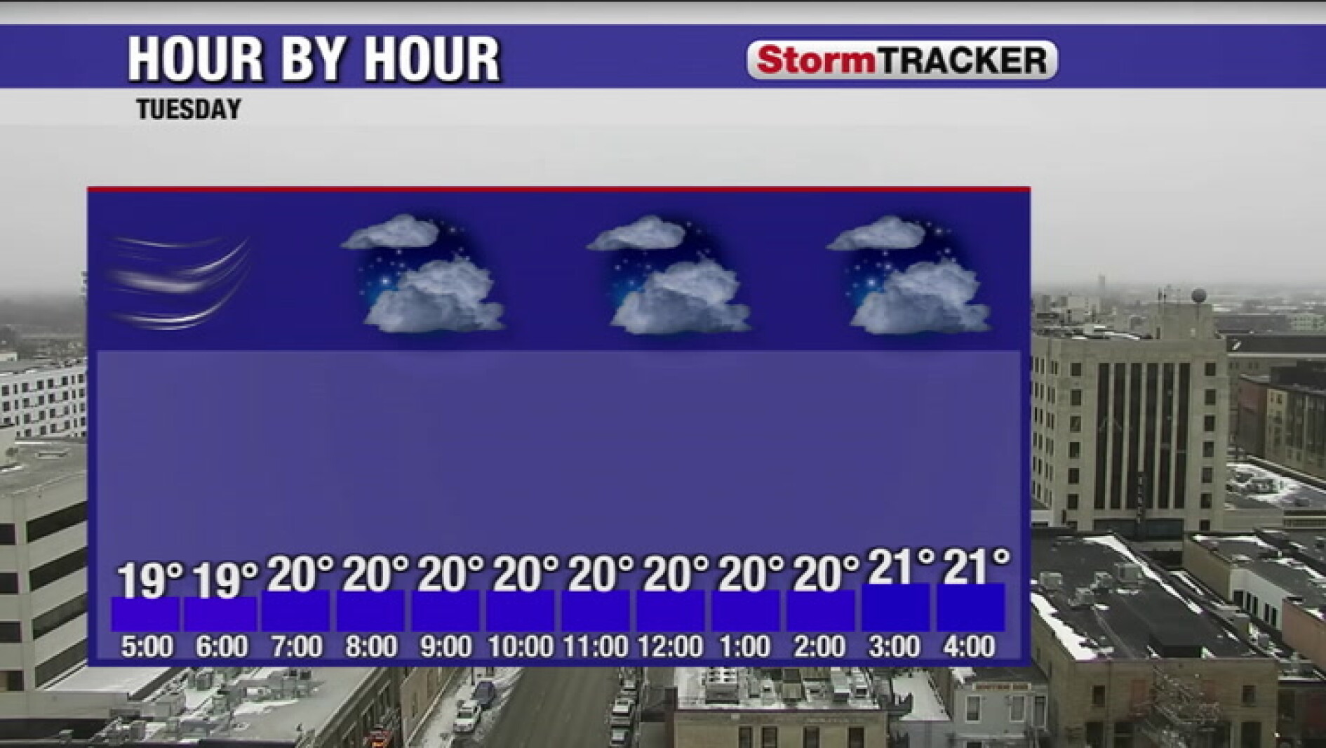 Temperatures stay steady tonight, before a big warm-up tomorrow ...
