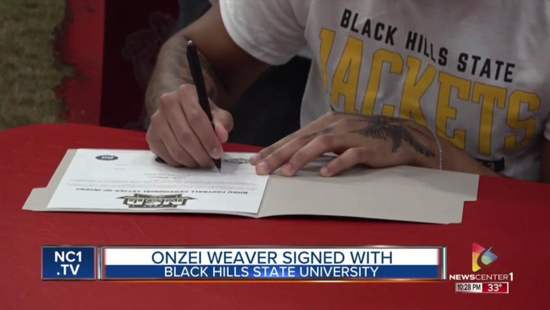 KNBN-Onzei Weaver Signing-2026-02-11 - Rapid City, South Dakota | News ...