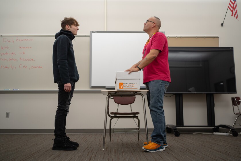 Red Wing High School Dakota Language Class