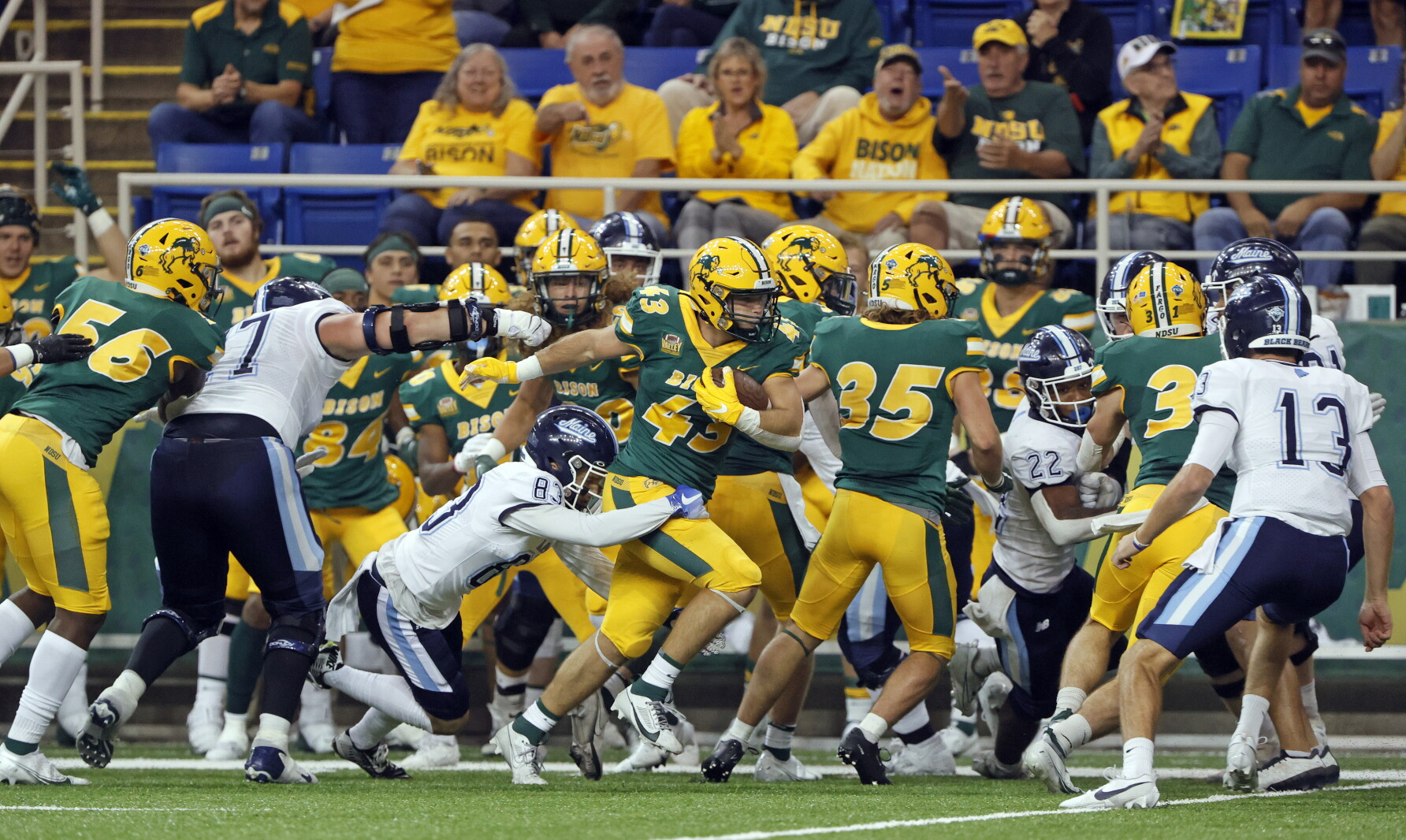 Bison Defensive Rings Bison defense dominant in home-opening victory against Maine - InForum ...