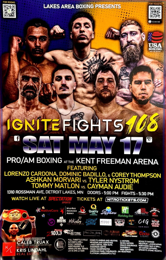 Kent Freeman IGNITE Fights brings Professional Boxing: No Mercy in Detroit Lakes to ...