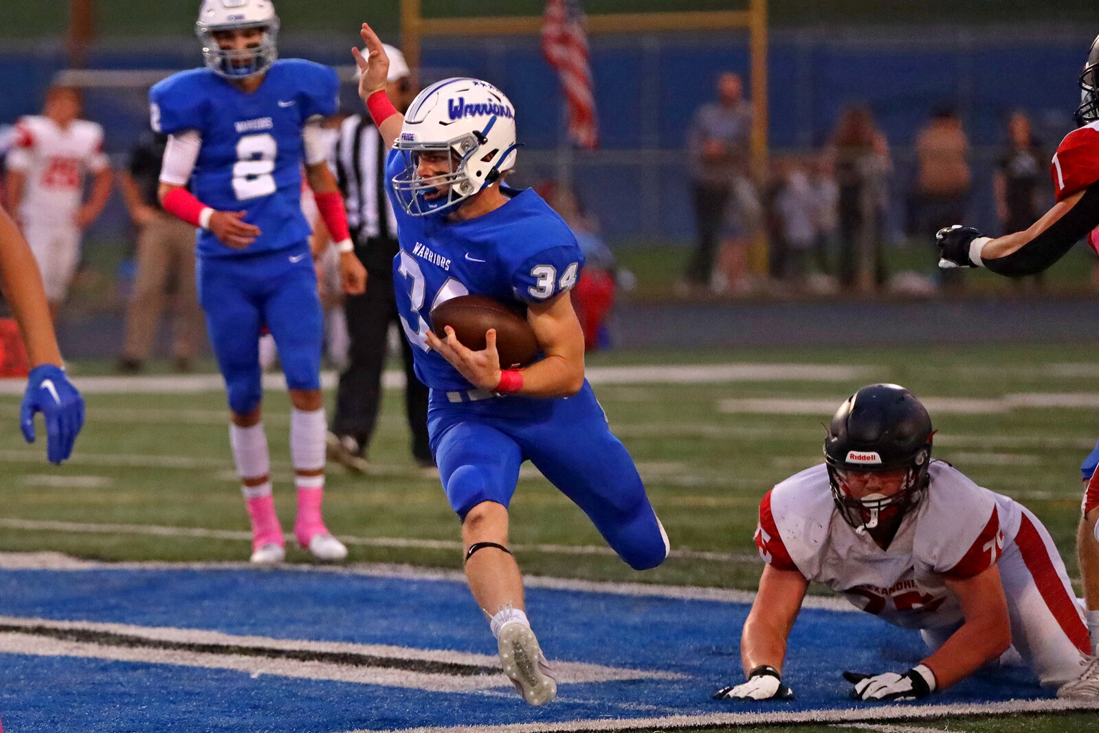 High School Football Cardinals Outlast Warriors In Weather shortened high-school-football-cardinals-outlast-warriors-in-weather-shortened