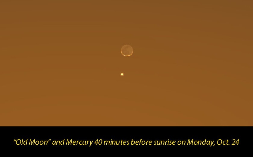 Moon and Mercury