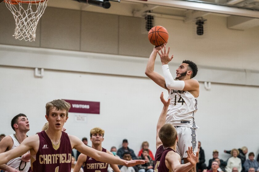 Chatfield, Caledonia boys basketball