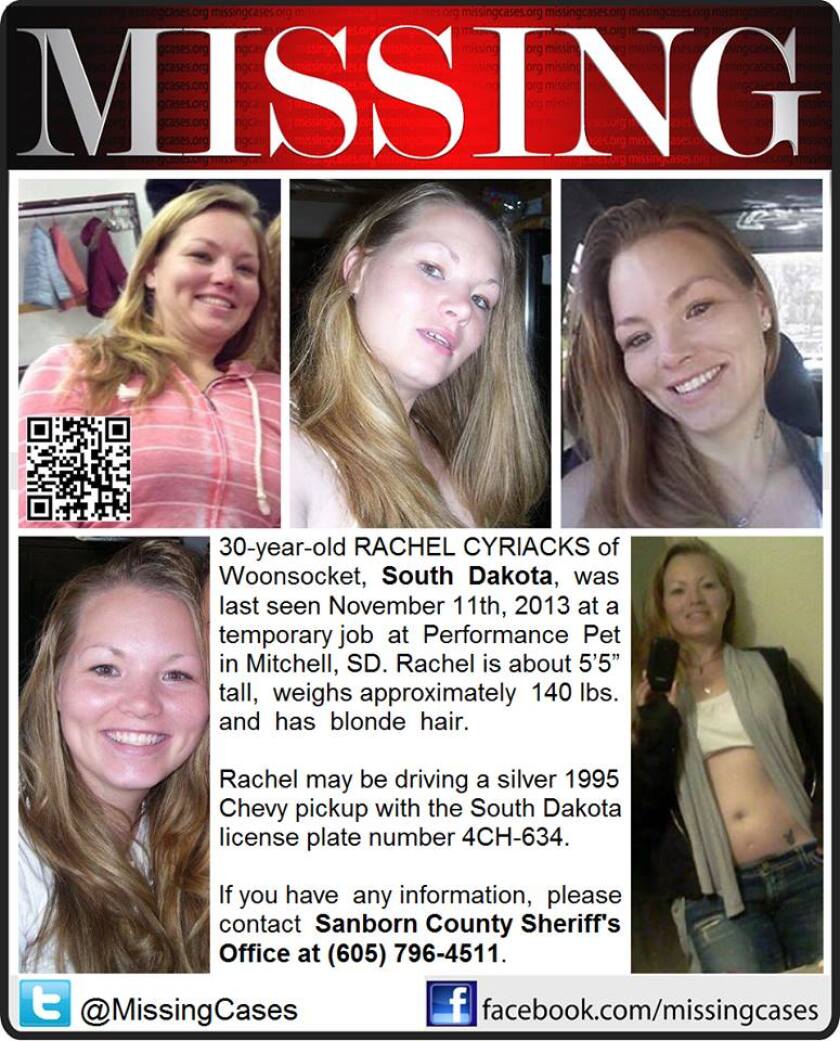 Rachel Cyriacks Missing Poster