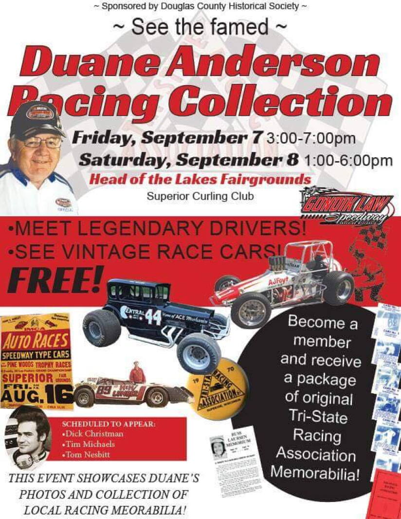 Dan Anderson Racing Duane Anderson racing collection will be on display this weekend ...