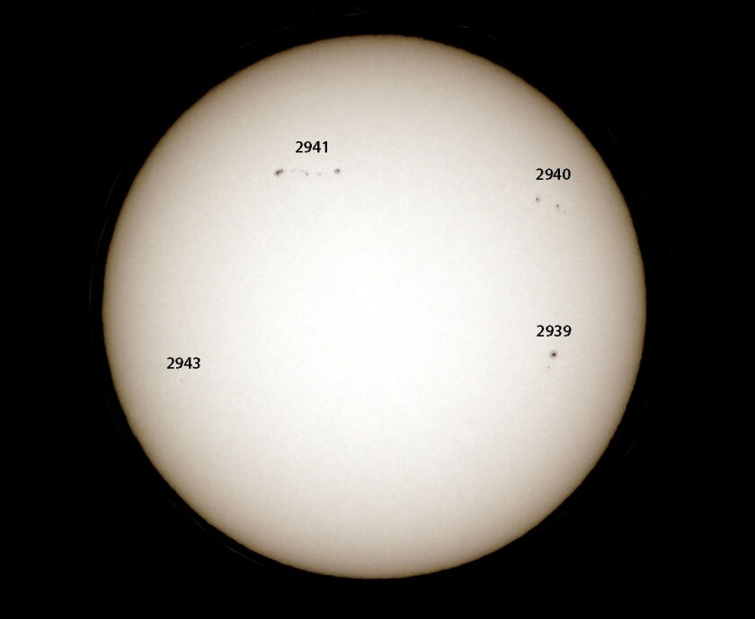 Sunspots on Feb. 8