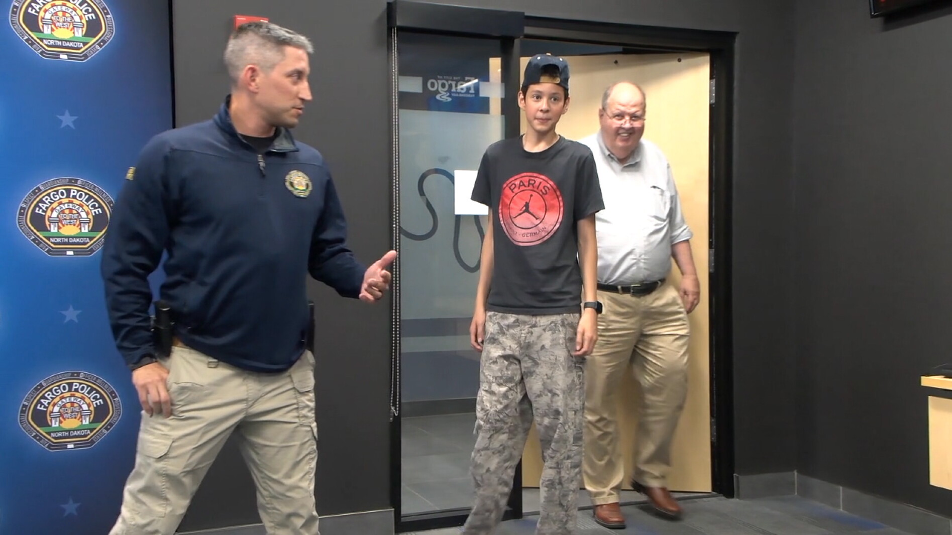 Young fisherman gets surprise gift from Fargo police
