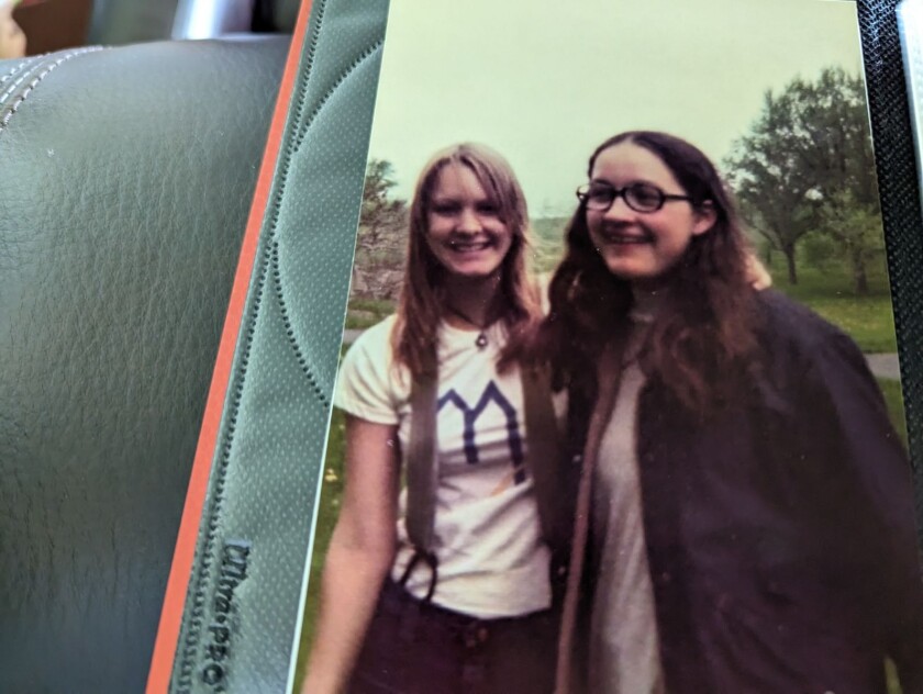Belinda Van Lith and her best friend from high school