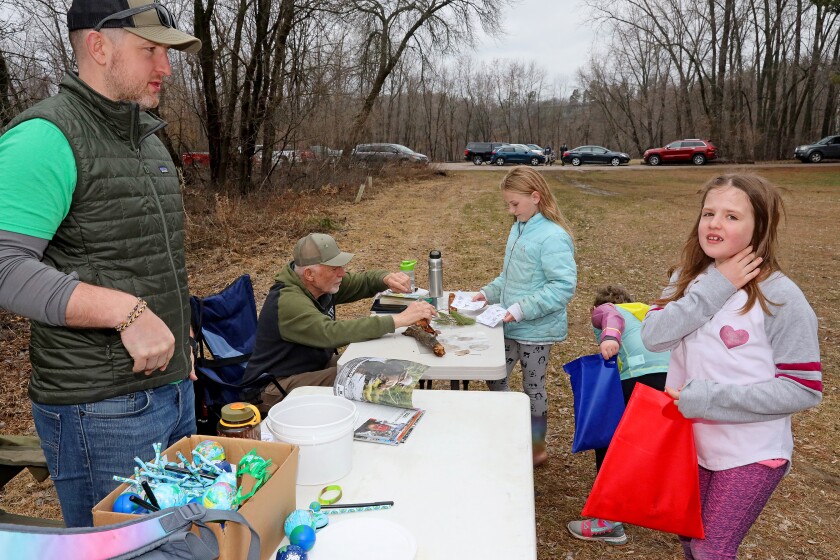 People enjoy nature-based activities during the Earth Day Community Fair Saturday, April 23, 2022, at Rotary Riverside Park in Brainerd.