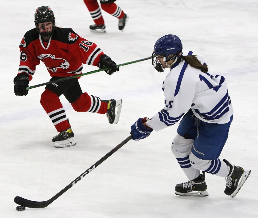 jhs girls hockey 15 vs dl 16 021621